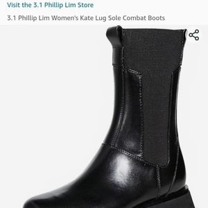 3.1 PHILLIP LIM KATE SOLE LUG COMBAT BOOTS